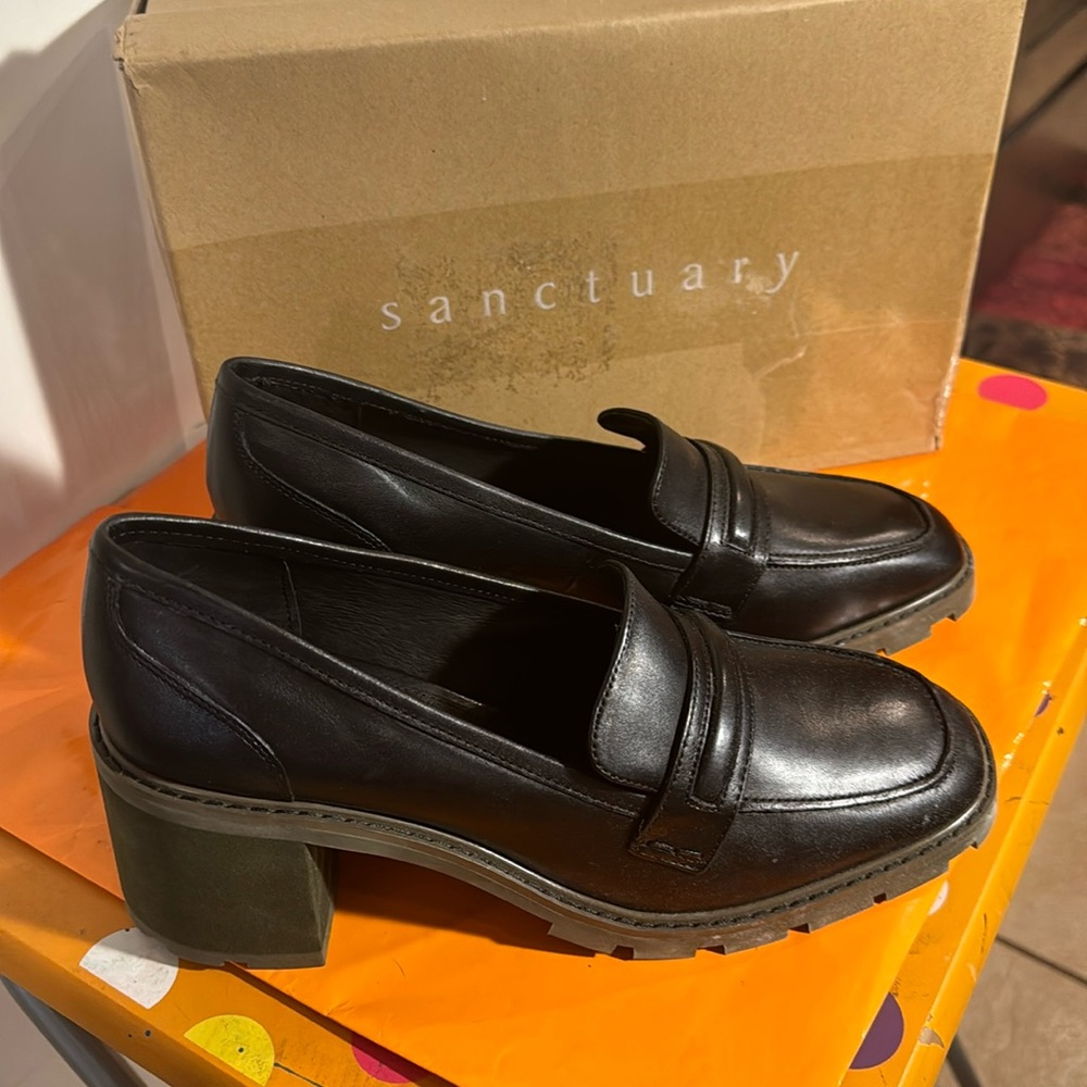 Leather loafers